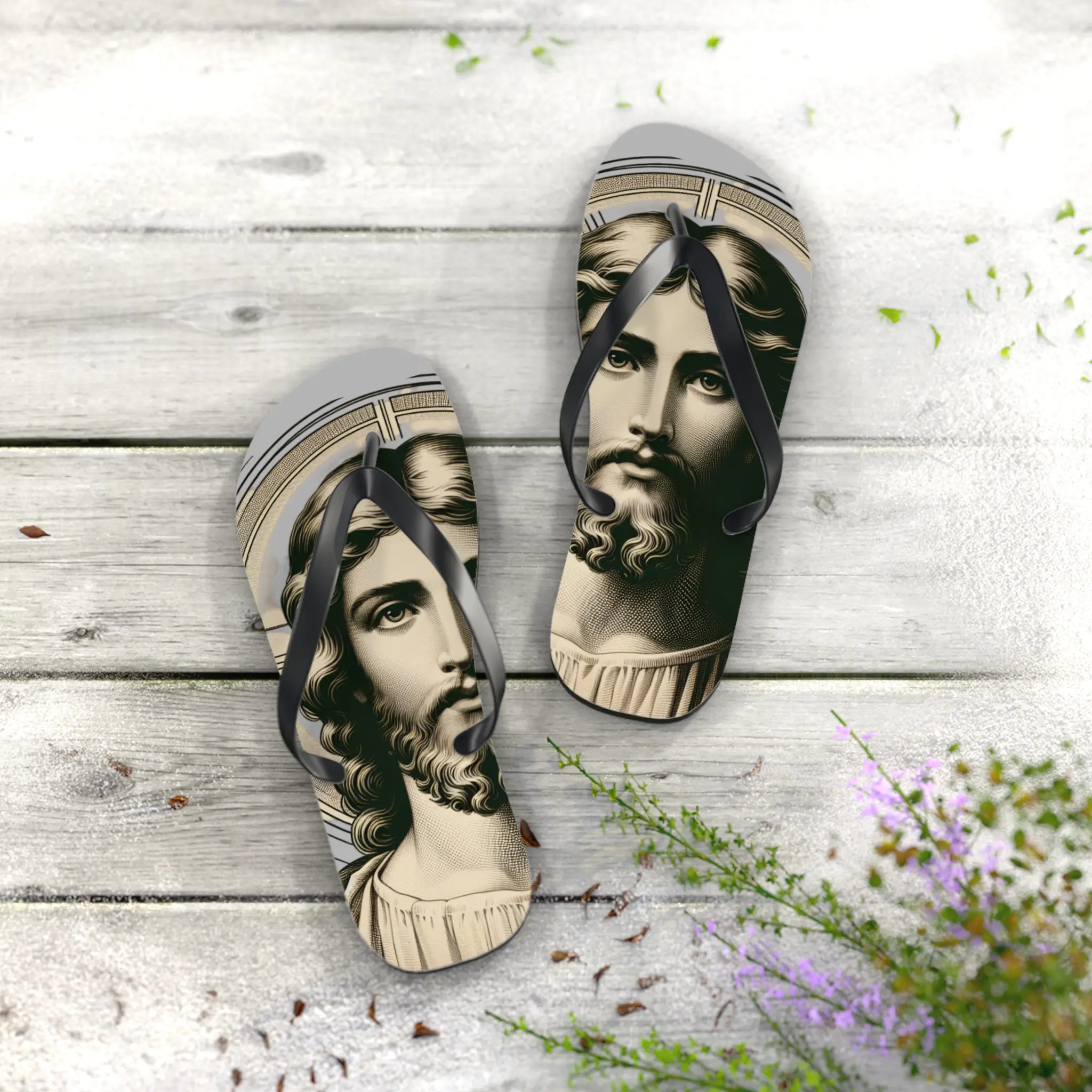 Fellowship Designers Jesus Flip Flops Summer Shoe