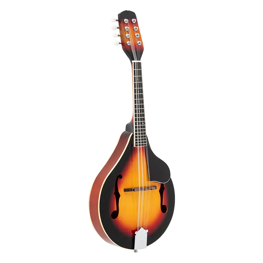 A 13.8-Inch Elegant Style Mandolin with Guard Board, Mahogany, Rosewood and Basswood Components for Kids' Educational Musical Play, 13.8 Inches