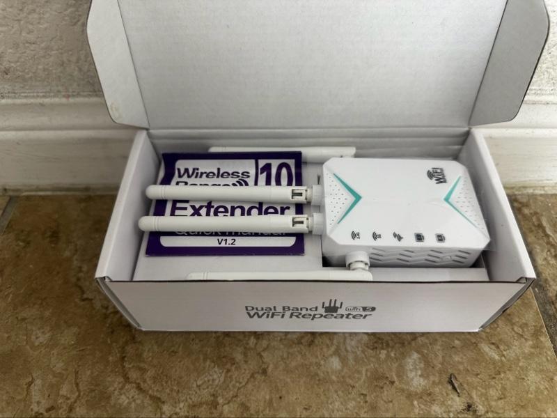 Techtex Powerful WiFi Extender Signal Booster for Whole Home Coverage Up to 12,000 Sq Ft Internet Connectivity with Enhanced Range and Performance