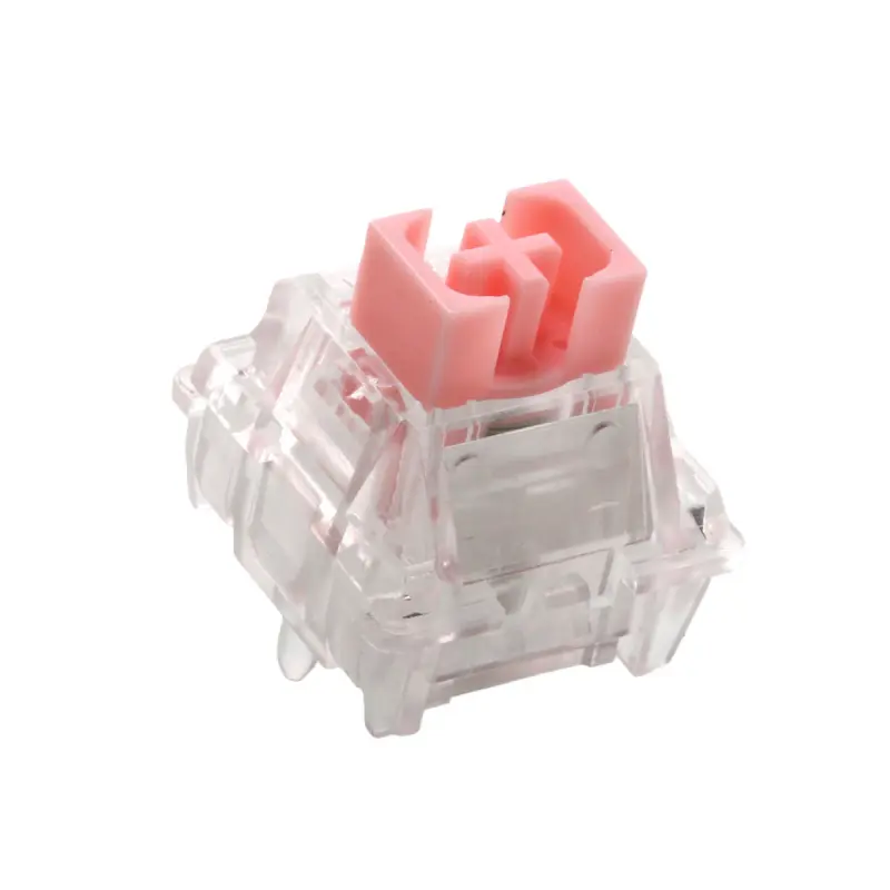 PHYLINA Pink ThunderFlash 35g Linear Magnetic Gaming Switches - Pre-Lubed Adjustable Actuation, Pom Stem & Free Travel Setting