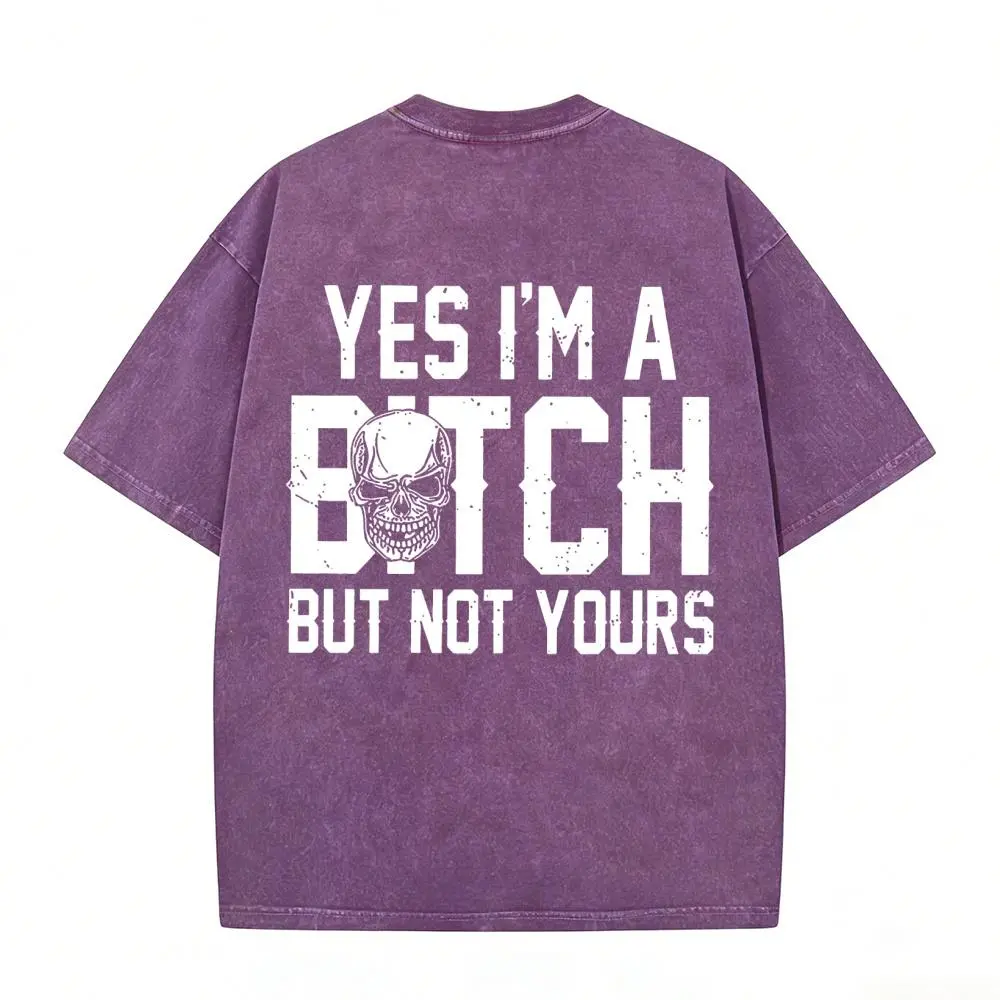 Washed T-shirt-Purple