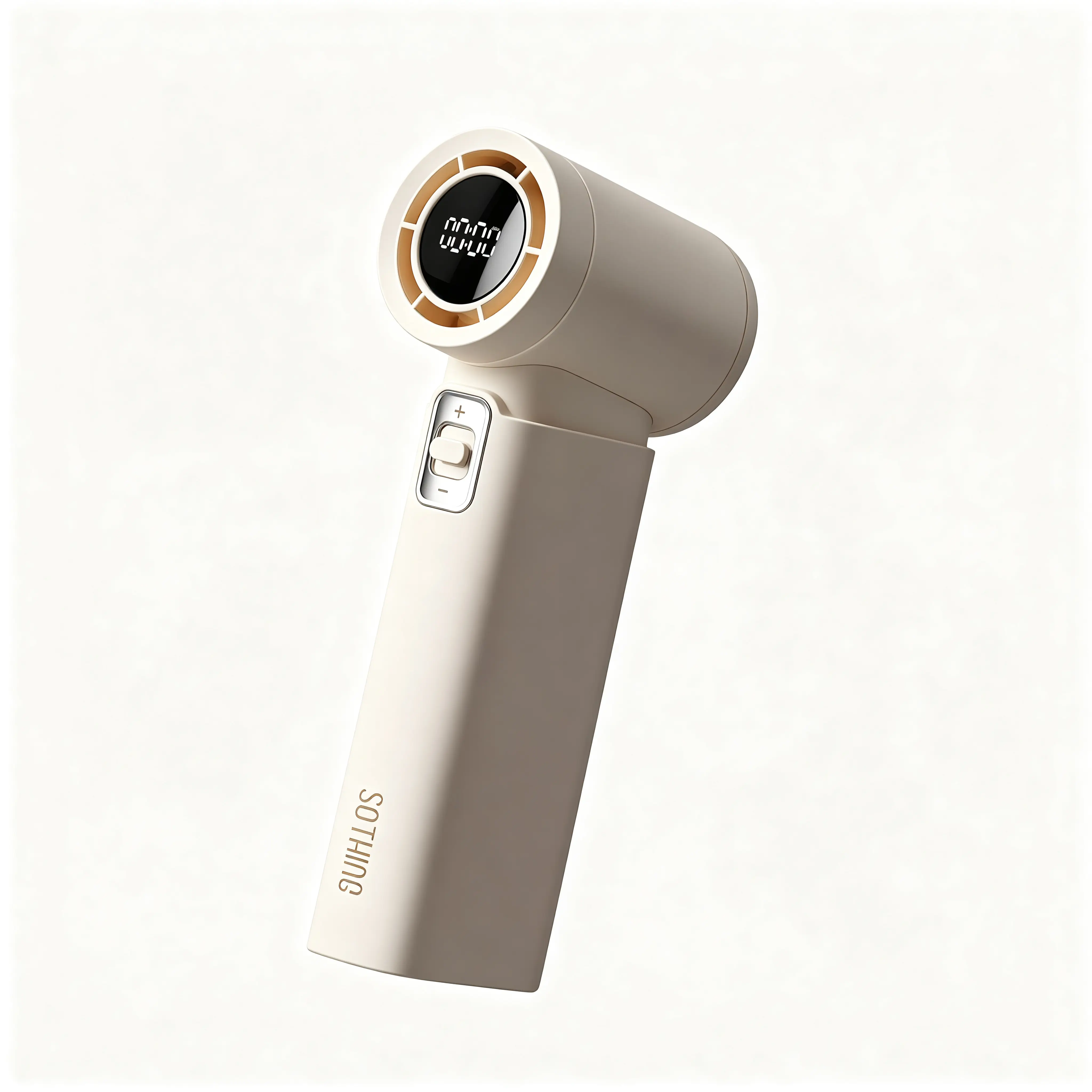 SOTHING Portable Handheld Turbo Fan, 100-Speed Adjustable Personal Mini Fan with LED Smart Display, 5000mAh Long Battery Life, 11 Hours Cooling, Lightweight Pocket Design with Lanyard for Travel, Outdoor Adventures, and Daily Use.