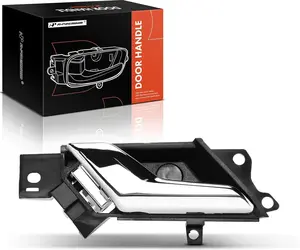 A-Premium Front or Rear Driver Side Interior Door Handle Compatible with Chevrolet Captiva Sport 2012 2013 2014 2015 & Saturn Vue 2008 2009 2010, Chrome, Replace# 96660863, 96861998, 20983660