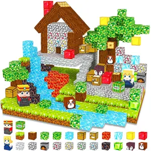 Magnetic Building Block Toys for Boys and Girls, Lava Treasure Hunting STEM Stacking Puzzle Toys, Sensory Birthday Gifts for Teenagers,Boys & Men gifts, Magnetic Blocks, Creative Magnetic Blocks