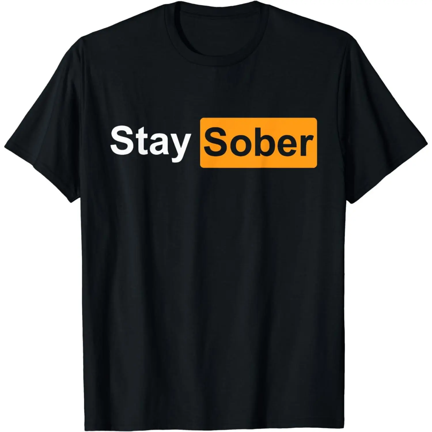 Minimalist Style Casual Cotton Short Sleeve Letter Print "Stay Sober" T-Shirt For Men Women