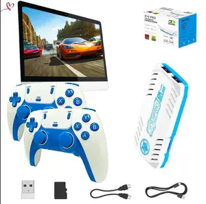 Vofox X10 Pro  Video Game Machine, 128GB Storage Wireless Gaming Console, Plug & Play Interactive Device for Adults with 2 Wireless Controllers, HDMI Port, Blue/White or Black/White sf3000hd retro jakes Starter Collection  Minecraft