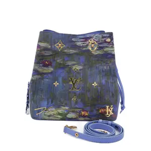 Pre-owned Louis Vuitton Leather Bucket Bags Masters Collection x Claude Monet Water Lilies Limited Edition Bucket Bag JM AY13