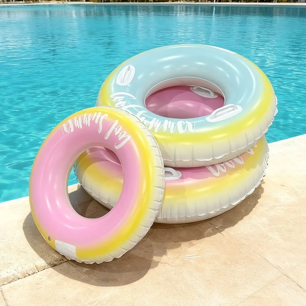 Colorful Swimming Rings Pool Floats, Inflatable Tube Pool Rafts for Kids and Adults, Multiple Colors and Sizes, Beach Lake Pool Parties, Inflatable Floater, Swimming Accessories
