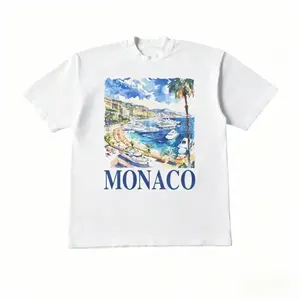 Vintage Monaco Italy Graphic T Shirt, Unisex Retro Summer Shirt, Nostalgia Monaco Tee, Vintage Style Cotton Tee, Sail Shirts