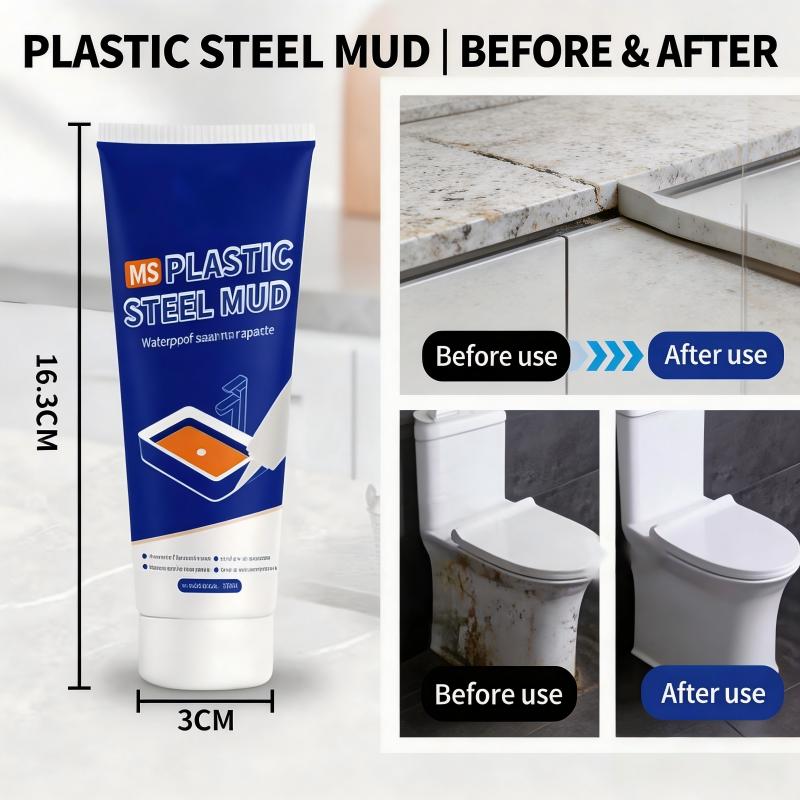 homedoctor 100% Silicone Waterproof Caulk, All‑Purpose Sealant, Mold & Mildew Resistant, Flexible Seal, White, 5 oz Cartridge