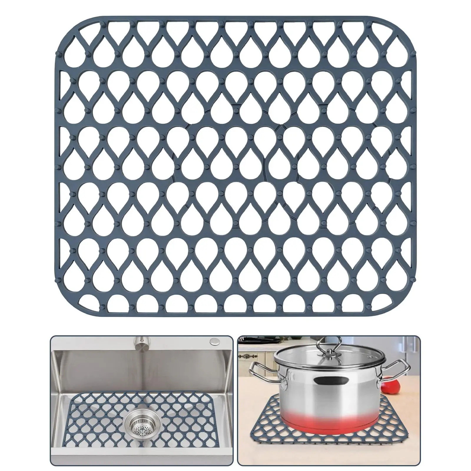 🍽️ 24" x 18" Drop-In Stainless Steel Kitchen Sink – 304 Steel, Pull-Down Faucet, Workstation Accessories, Silver