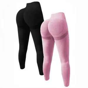TCVC Women's Plain High Waist Sports Leggings, High Stretch Seamless Skinny Yoga Pants, Ladies Sportswear Clothing for Gym Fitness Yoga Workout, Women's Tight Pants, Tummy Control Athletic Bottoms