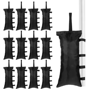 12 Pack Weight SandBags, 264 LBS Black Weights Sand Bags for Sun Shelter Umbrella, No Sand