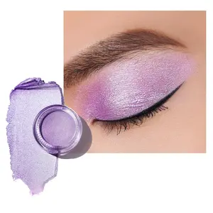 Purple Cream Eyeshadow also for Highlighter Large Capacity Highly Pigmented Eye Shadow Waterproof &Long Lasting with Moisturizing Formula, Shimmer Glitter Eye Makeup. 6g.(19)