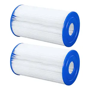 Bestway Flowclear Type IV & B Pool Filter Pump Replacement Cartridge, 2 Pack