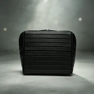 Viral Compact Open-Flat Makeup Bag 7.87×7.09×4.33in | Waterproof Multi-Layer Travel Cosmetic Organizer for Toiletries & Skincare