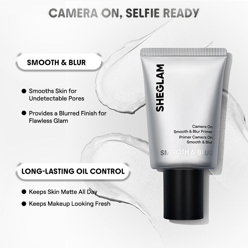 Summervibes SHEGLAM Camera On Smooth and Blur Primer Lightweight Pore Minimizing Makeup Base Soft Focus Blurring Effect Smooth Matte Finish Long Lasting Oil Control Face