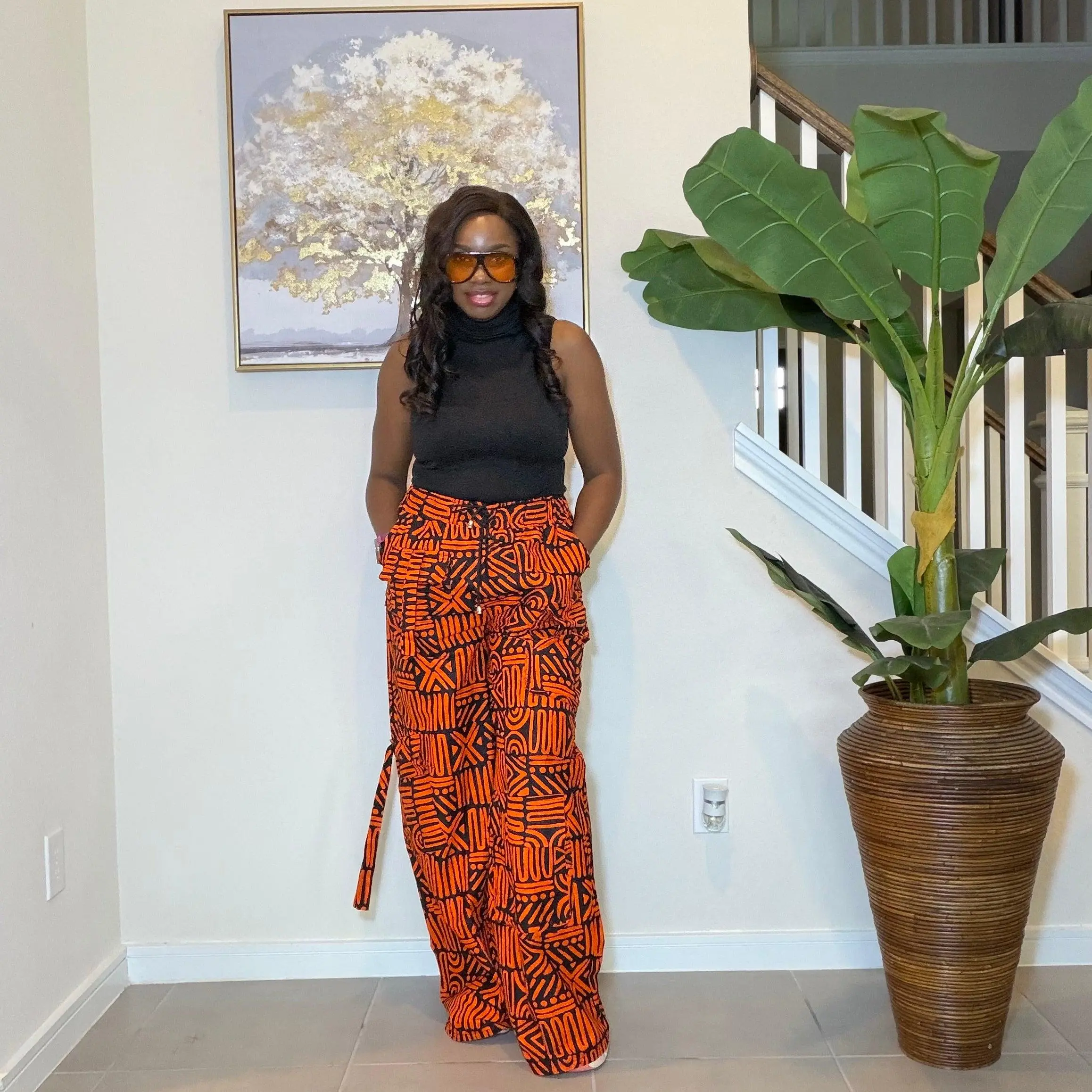 Ankara Cargo Trousers, Ankara Wide-Leg Trousers