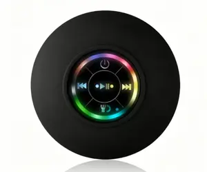 Bathroom Singing Essential! IPX6 Waterproof LED Speaker, Hands-Free Call & USB Rechargeable Shower KTV At Home! IPX6 Waterproof LED Light Speaker, Portable USB Charging & Hands-Free Phone Call