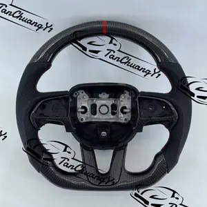 Carbon Fiber Steering Wheel Fit for Dodge Challenger Charger Durango SRT 2015+ with Trim