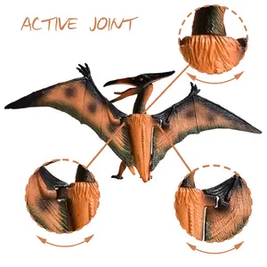 Jointly Moveable Realistic Pterodactyl Model, Dinosaur Enthusiast Decorative Figurine, Teaching Aid, Birthday Gift, Halloween Christmas Easter Present
