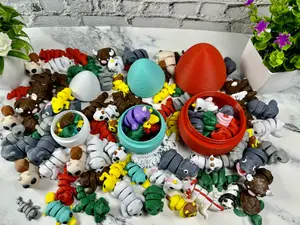 Mystery Animal Packs 3D Printed Articulating Figurines - Animal Party Favors Mystery Egg Fun Stress Relief Mini Fidget Party Packs pocket pets Wigglets Wigglitz