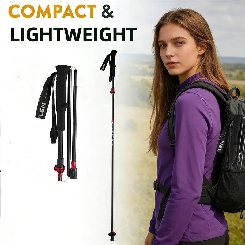 Professional Trail Running Trekking Poles T800 Carbon Fiber Outdoor ...