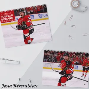 Connor Bedard 2026 Wall Calendar, Hockey Calendar for Fans, Connor Bedard
