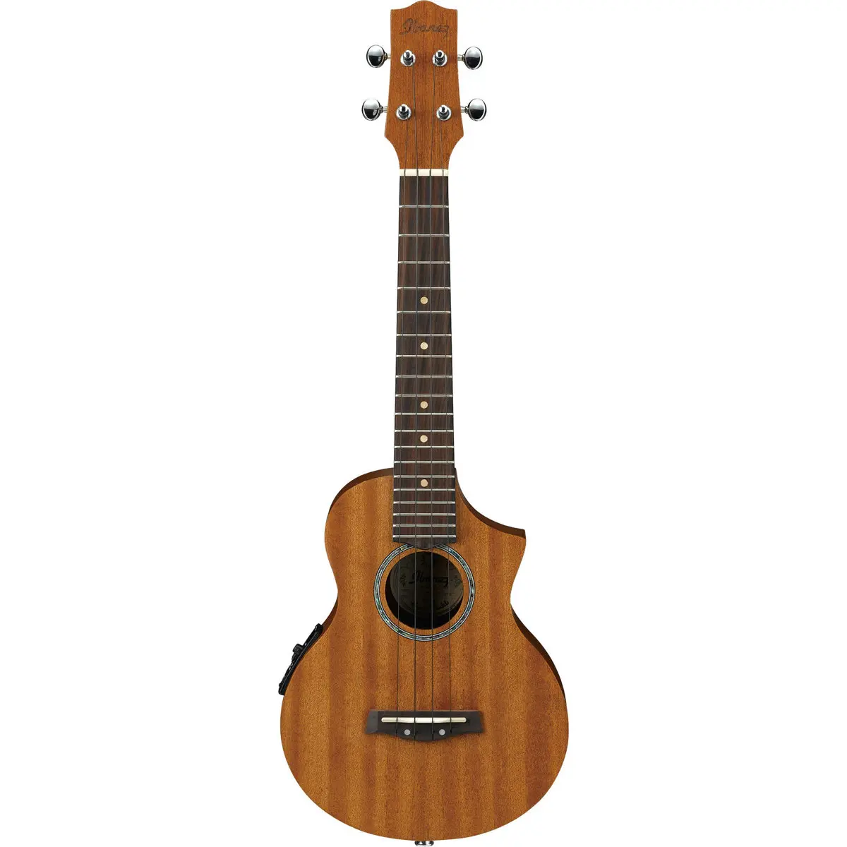 Ibanez UEW5E Concert Acoustic-Electric Ukulele, Mahogany Top & Neck, Rosewood Fretboard, 19 Frets, UK300-T Preamp, Open Pore Finish