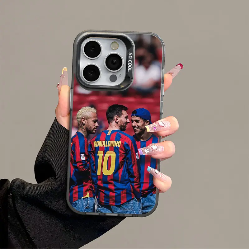 Messi IPhone 17 Promax Phone Case Anti Drop Protective Case Suitable For iphone 16 15 14 13 SAMSUNG S26 S25 24 23 22 ULTRA Acrylic Football Phone Case