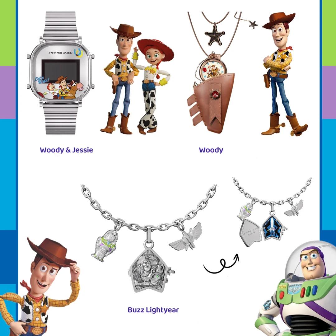 Disney Toy Story Collectible Blind Box Themed Watch - Lightweight Analog Quartz Watch, Colorful Soft Strap, Features Woody & Jessie, Single Sealed Randomized Box, Collectible Item, Unisex Fashion Accessory, Holiday Back To School Use, Accessories, Wristwa