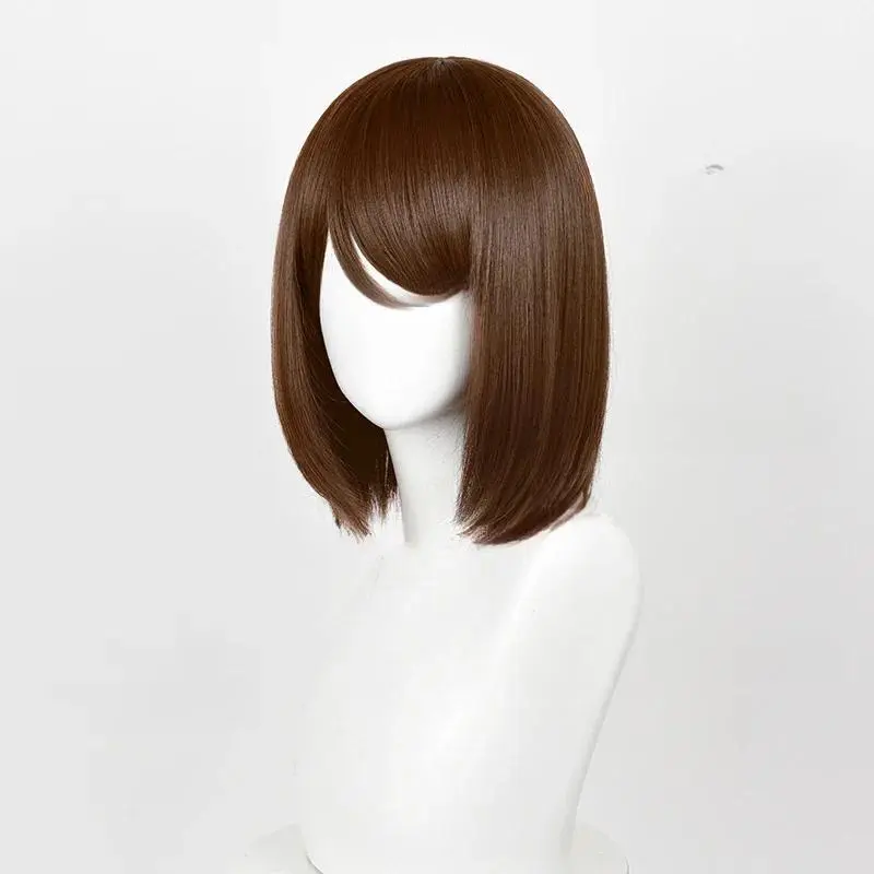 Leiri Shoko Wig Anime Leiri Shoko Cosplay Wig Short Brown Bob Wigs Heat Resistant Synthetic Hair Wigs