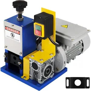 VEVOR Automatic Electric Wire Stripping Machine 0.05-0.98, Portable Dark Blue Wire Stripper, Wire Stripping Machine Tool for Scrap Copper Recycling (Dark Blue)