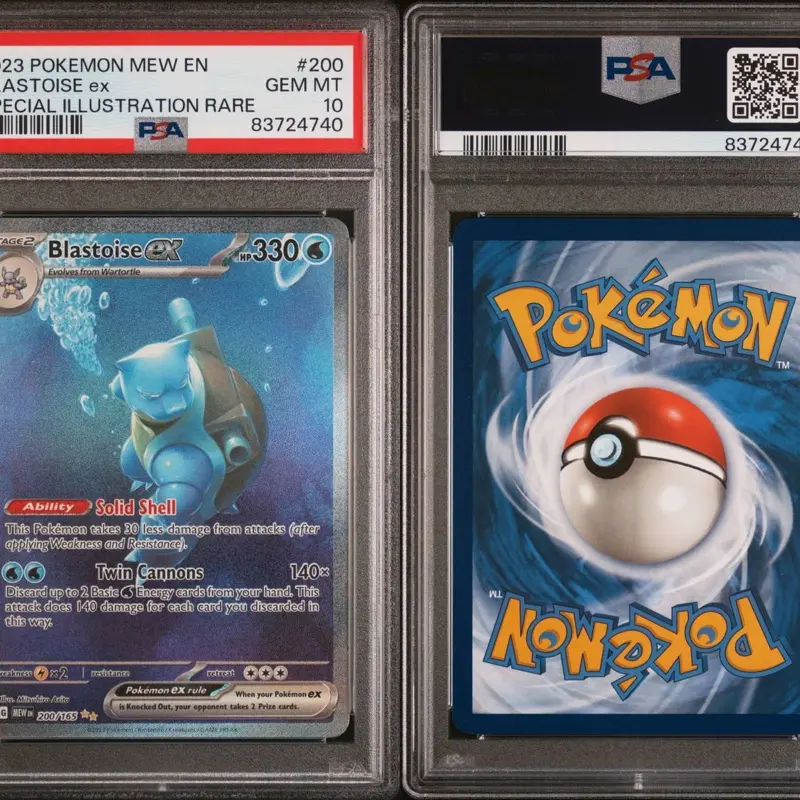 2023 Pokemon Blastoise Ex English 200/165 Sv Scarlet & Violet 151 PSA 10