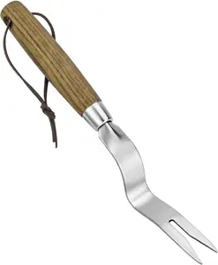 Weed Puller Tool, Hand Weeder with Good Leverage for Easy Pulling Weeds, Heavy Duty Stainless Steel Dandelion Puller Tool, Weed Digger Fork with Comfortable  Handle for Removal Dandelion crabgrass