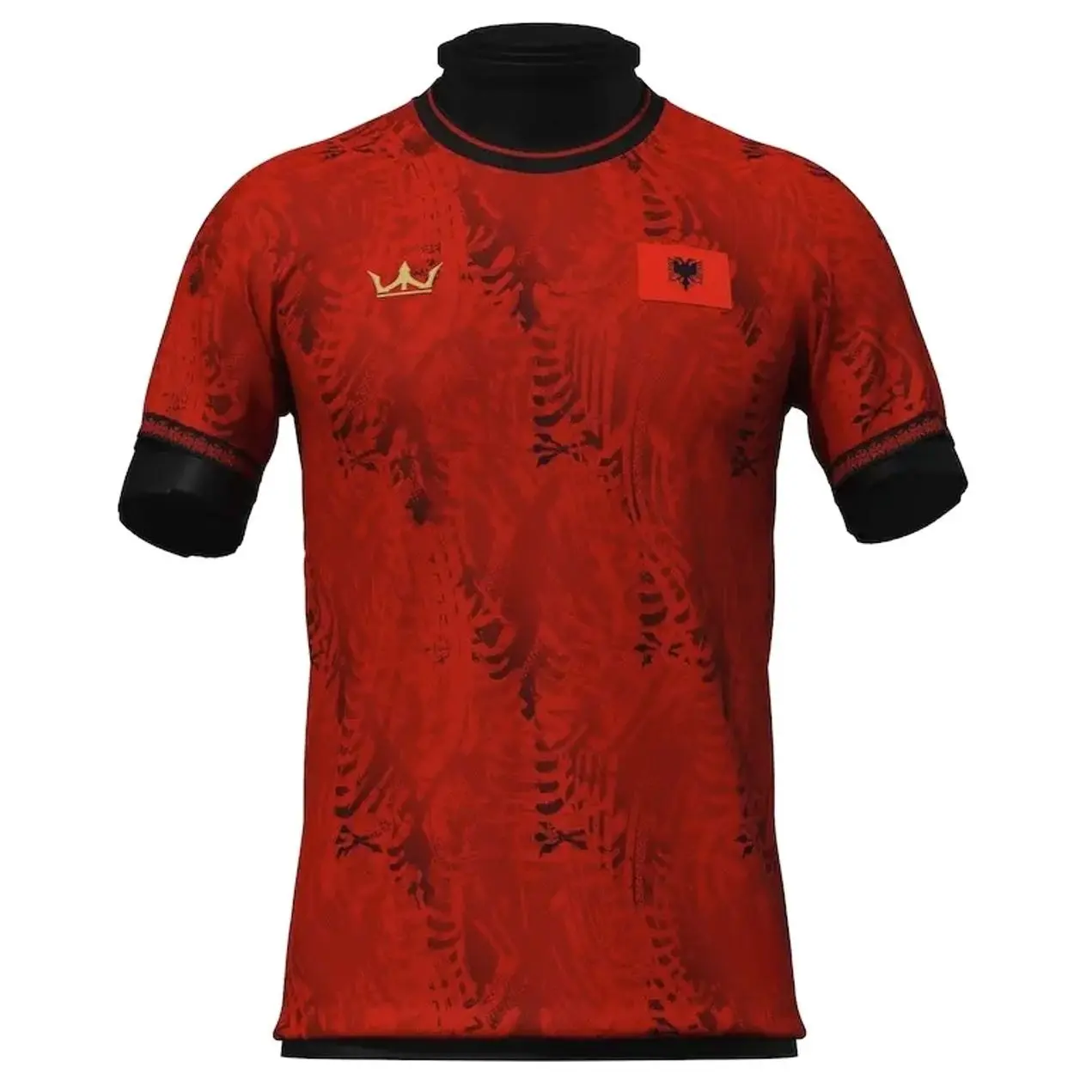 Albania 2026 WC Soccer Jersey Red Black Double Eagle All Over Print Crown Men Women Fan Supporter Tee Casual Street Style 1st 2nd Kit Fall Winter Spring Loose Comfy Unisex Gift