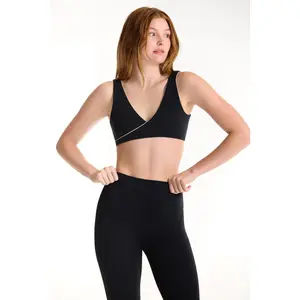 AIRLUXE BREATHE CONTRAST WRAP BRA - MARLIN