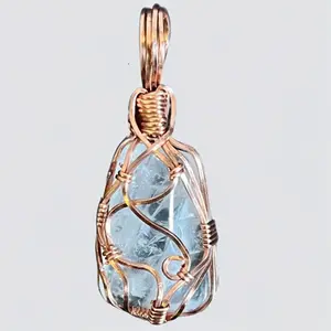 Valoryn Wraps-Natural Clear Quartz Crystal - Hand Made - Copper Wire Artistry - CopperStop Shop