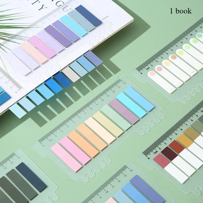 1PC 10 Series Color Self Adhesive Memo Pad Sticky Notes Bookmark Point It Marker Memo Sticker Paper Office School Supplies