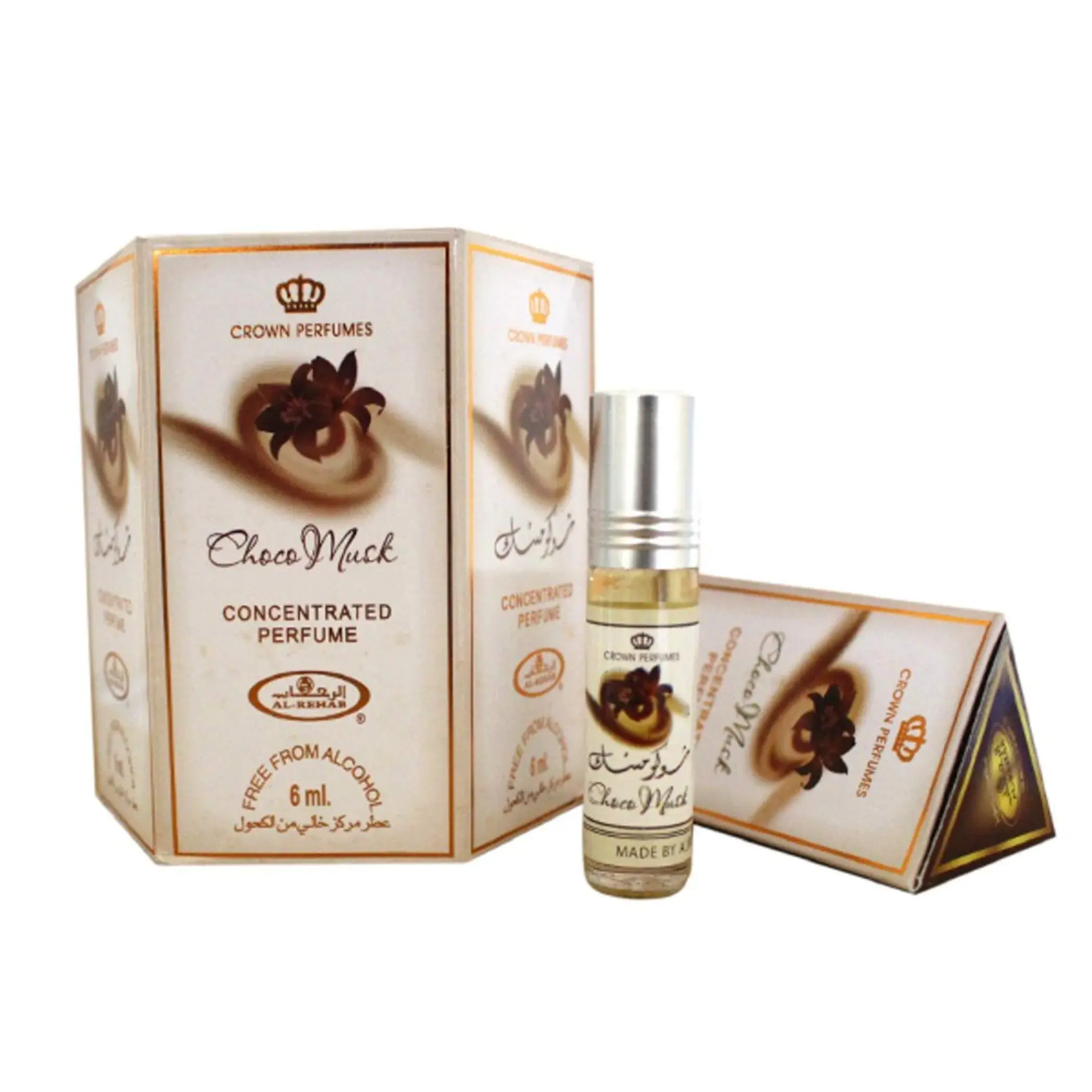 (Pack of 6) Choco Musk - 6ml Perfume Oil Roll-On by Al-Rehab