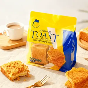 Success Import Toast Sandwich Seasond With Chicken Meat Floss,6 pieces 12.69 oz【Breakfast Afternoon Tea Snacks】