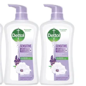 Dettol Sensitive Lavender & White Musk Anti-Bacterial Body Wash, 625 ml (Pack of 2) - Body Care Fragrance Scent
