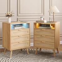 Rattan 2 Pack (3 Drawers)