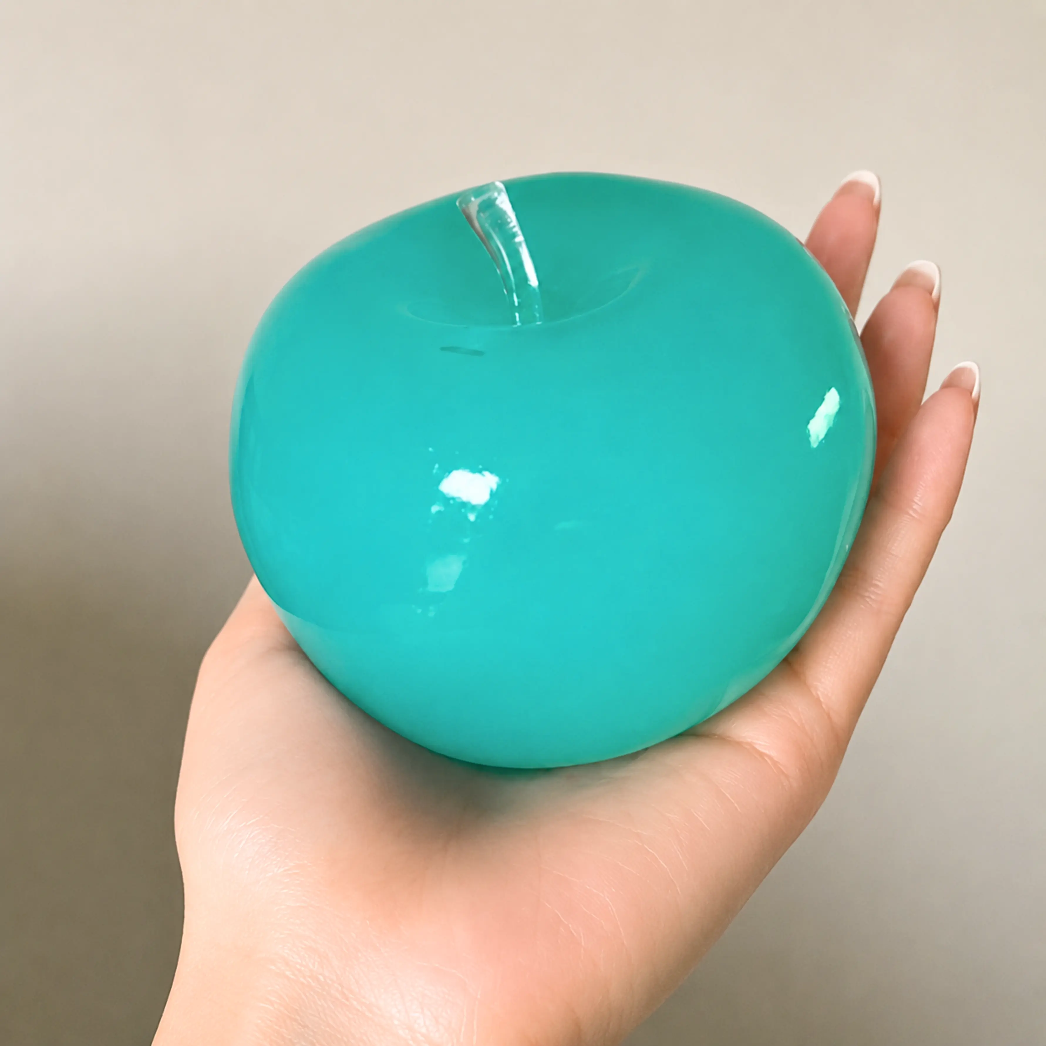Aqua Apple Squishy - Squilo Non-Rebound Moldable Aesthetic Faseline Filling Sensory Squishies Fidget Toys for Stress Relief