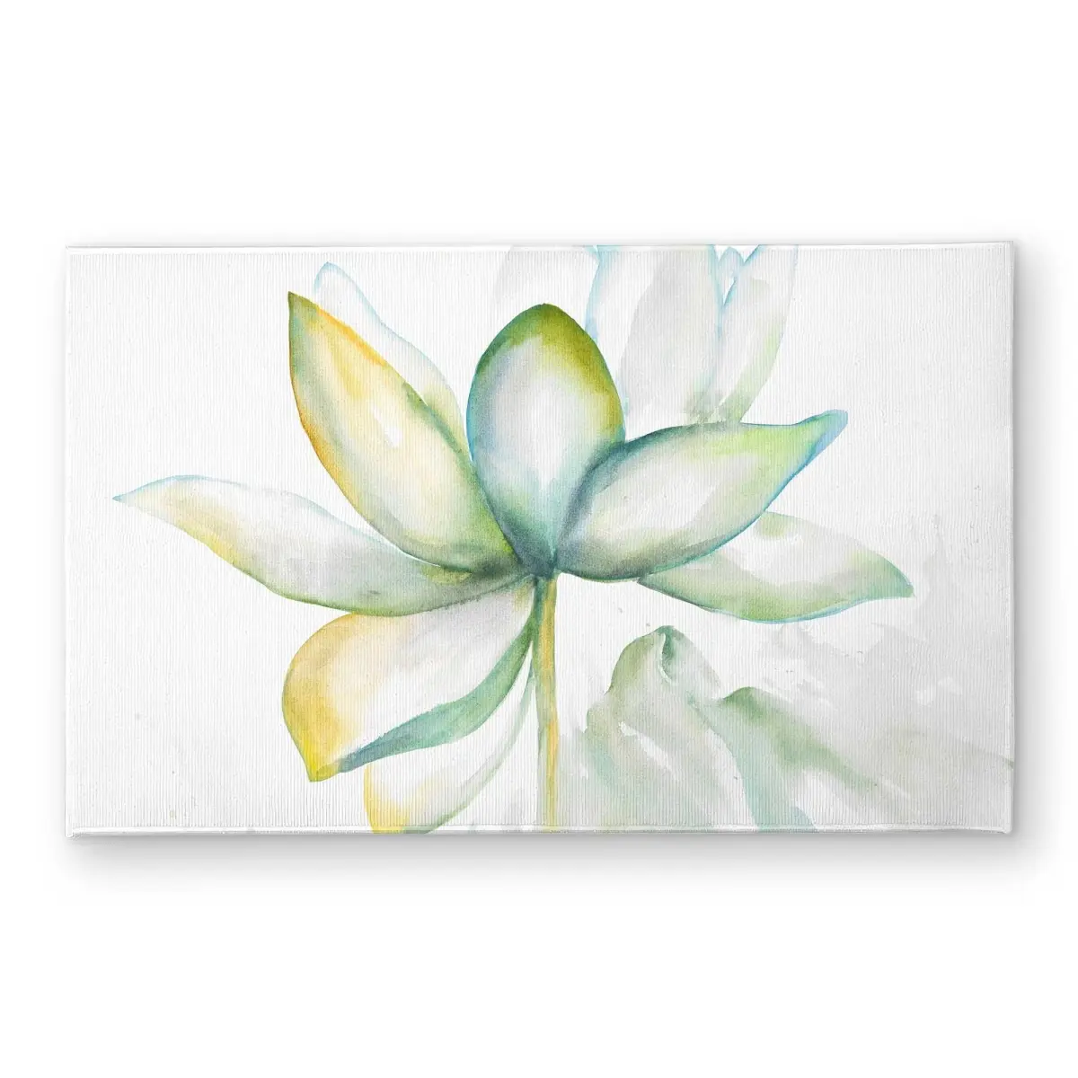 Begin Home Decor CODM2134EIBY8E 21 x 34 in. Abstract Lotus Flower Door Mat - Floral Indoor & Outdoor Decor