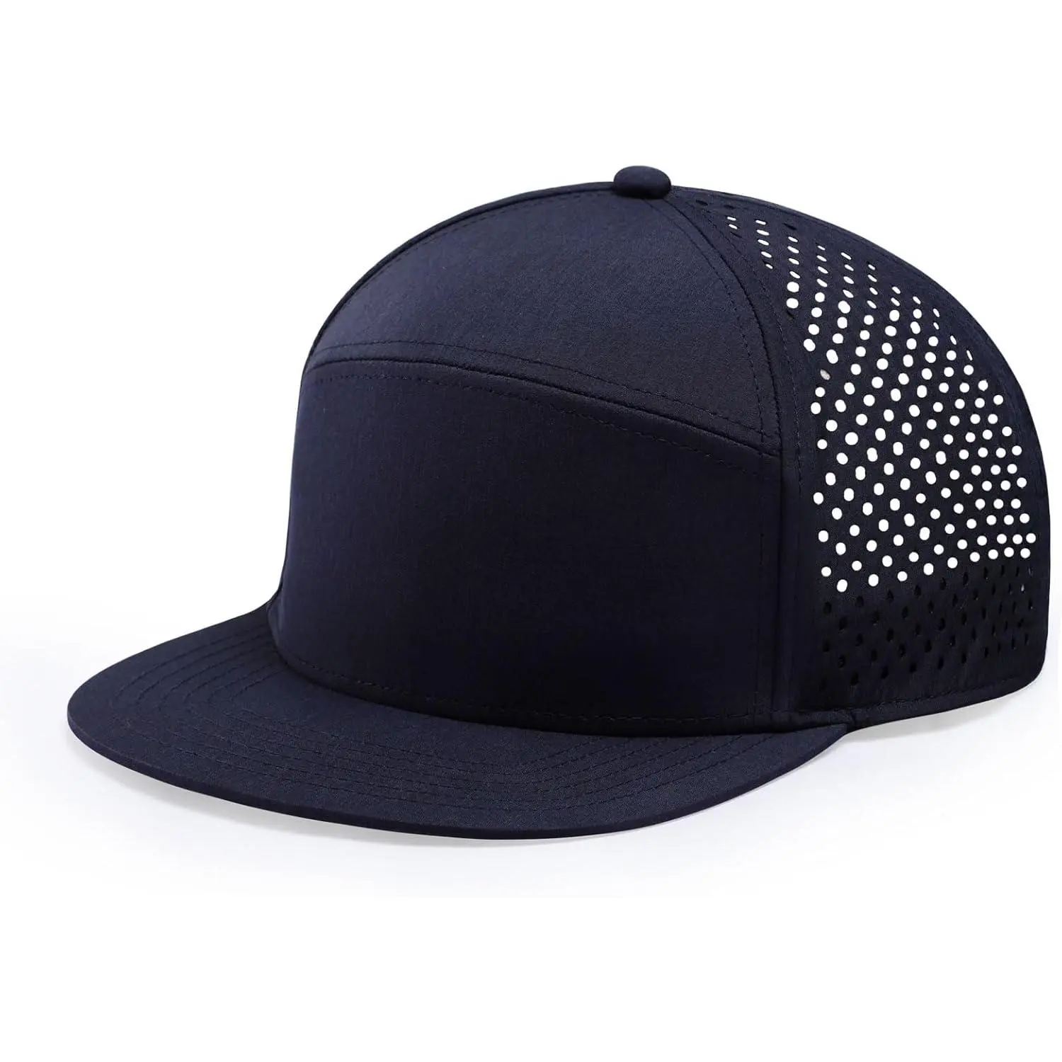 Men's Oversize XXL Flat Brim Baseball Cap Adjustable Performance Snapback Hat  Perforated Cap Plus Size for Big Head