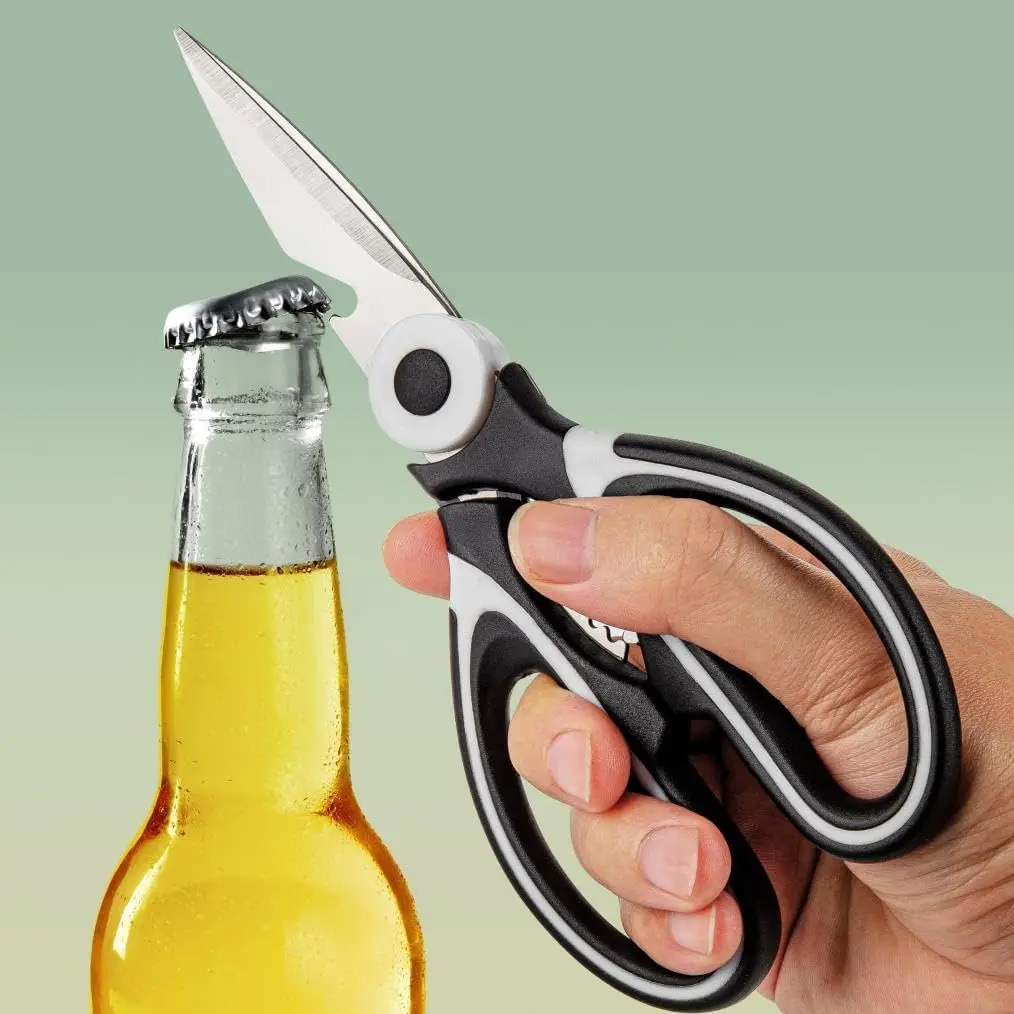 Kitchen Shears - Kitchen Scissors Heavy Duty Stainless Steel Food Shears for Cutting Meat, Fish, Poultry Shears Multipurpose Utility Scissors, gift