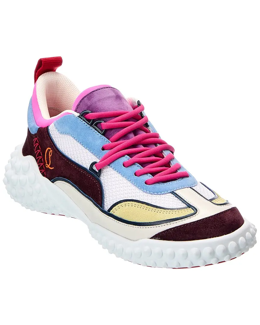 Christian Louboutin Logo Suede Sneaker