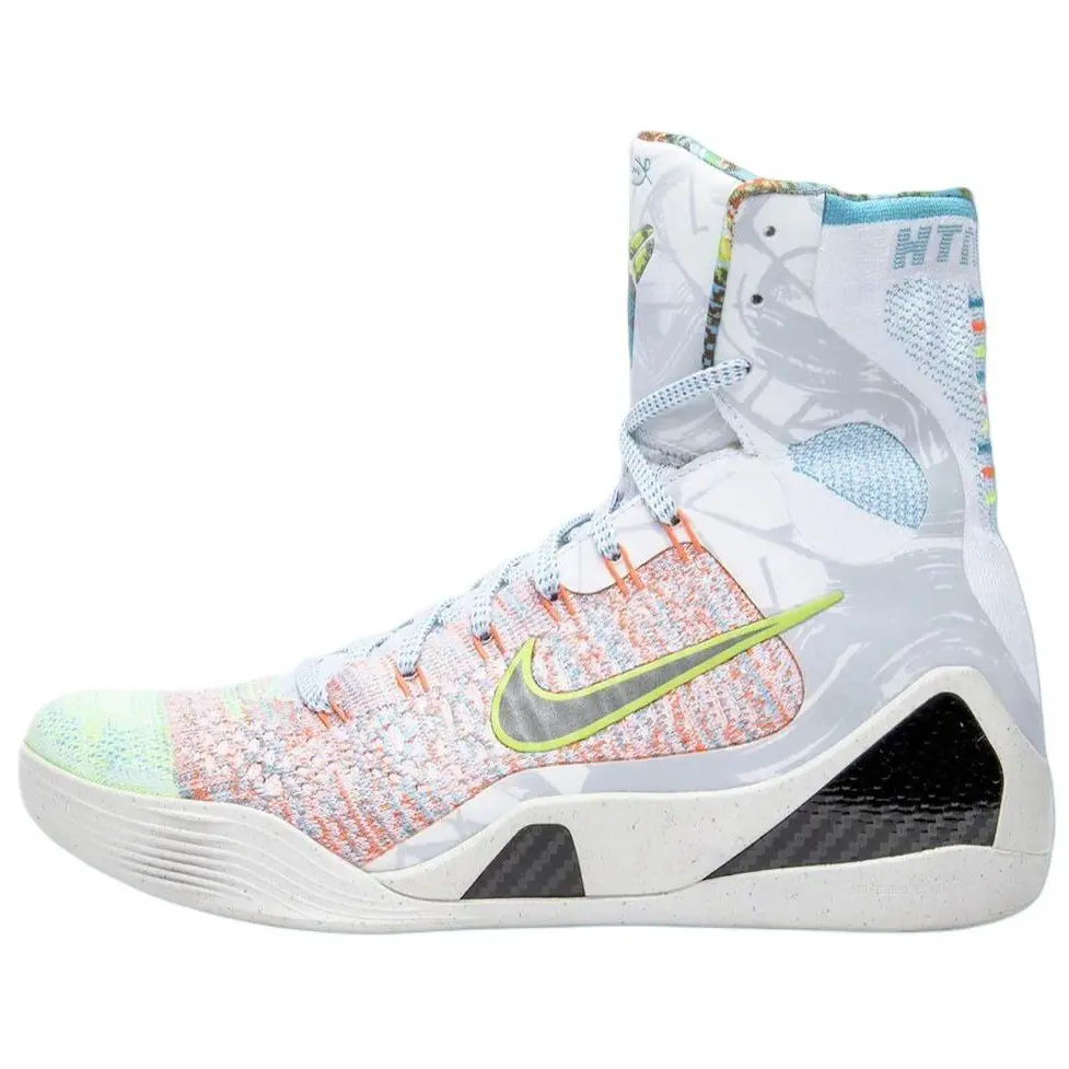Nike Kobe 9 Elite Protro What The 2025 Stylish Comfortable Cushioned Durable High Top Basketball Shoes Men's White FZ7335-101