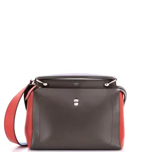 Pre-owned FENDI Leather Top Handle Bags DotCom Convertible Satchel Medium by Rebag